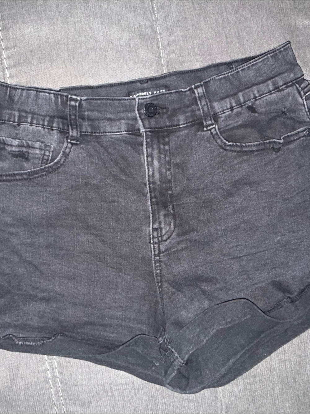 Sincerely Jules Black Denim High-Rise Jean Shorts